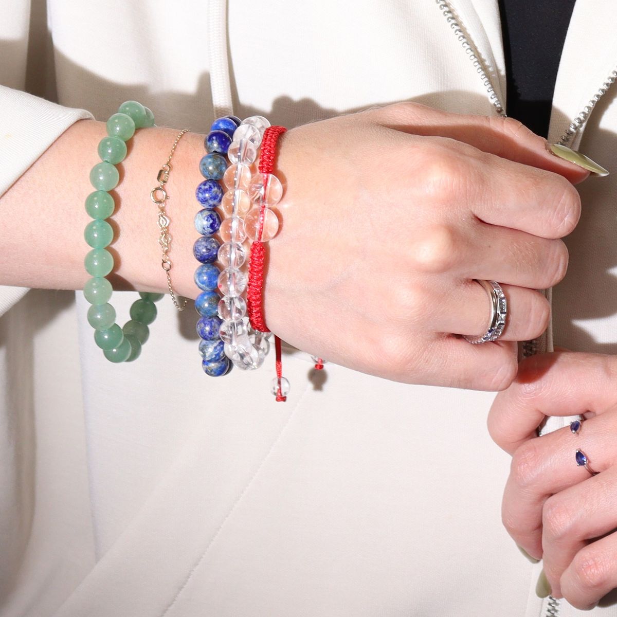 Pulseiras de Duplo Poder de Pedras Preciosas