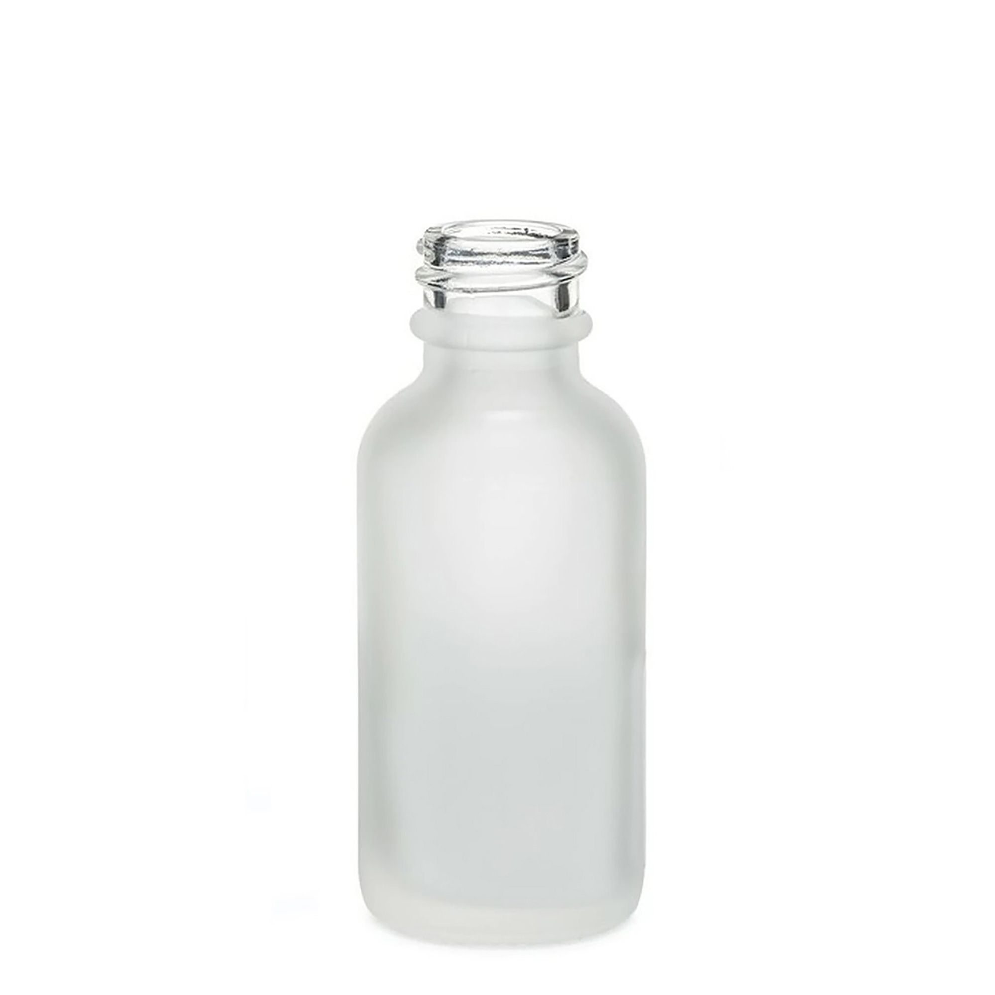 30 мл Матово бяло стъклено шише с пипета - Без капачка