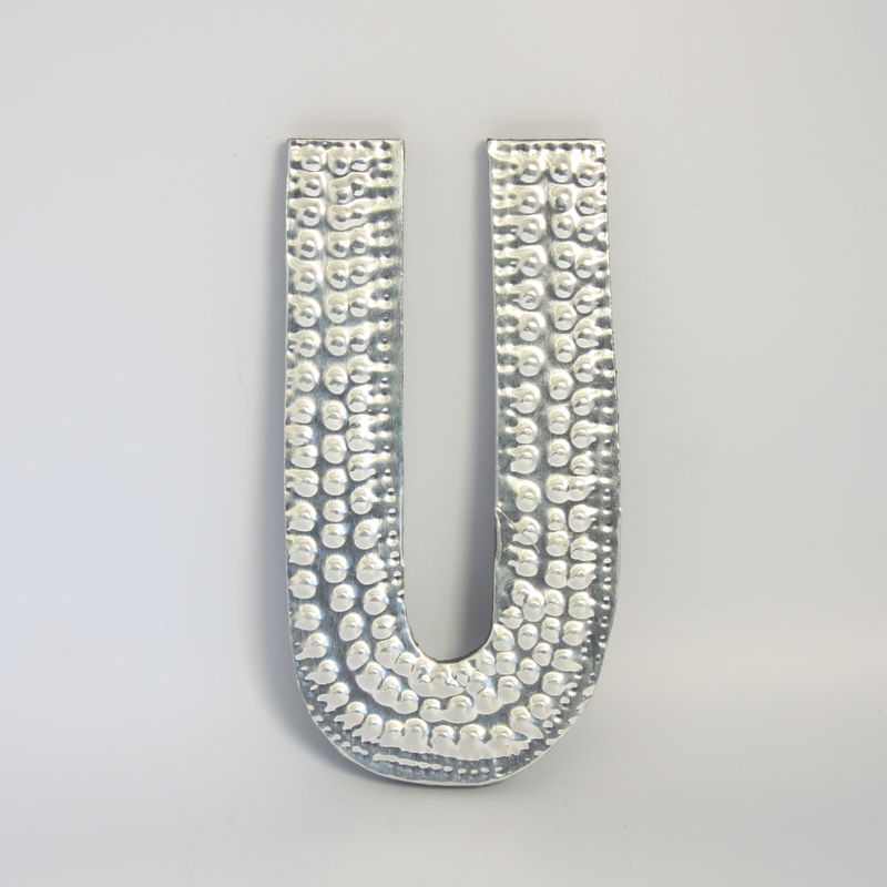 Petites Lettres en Aluminium - U