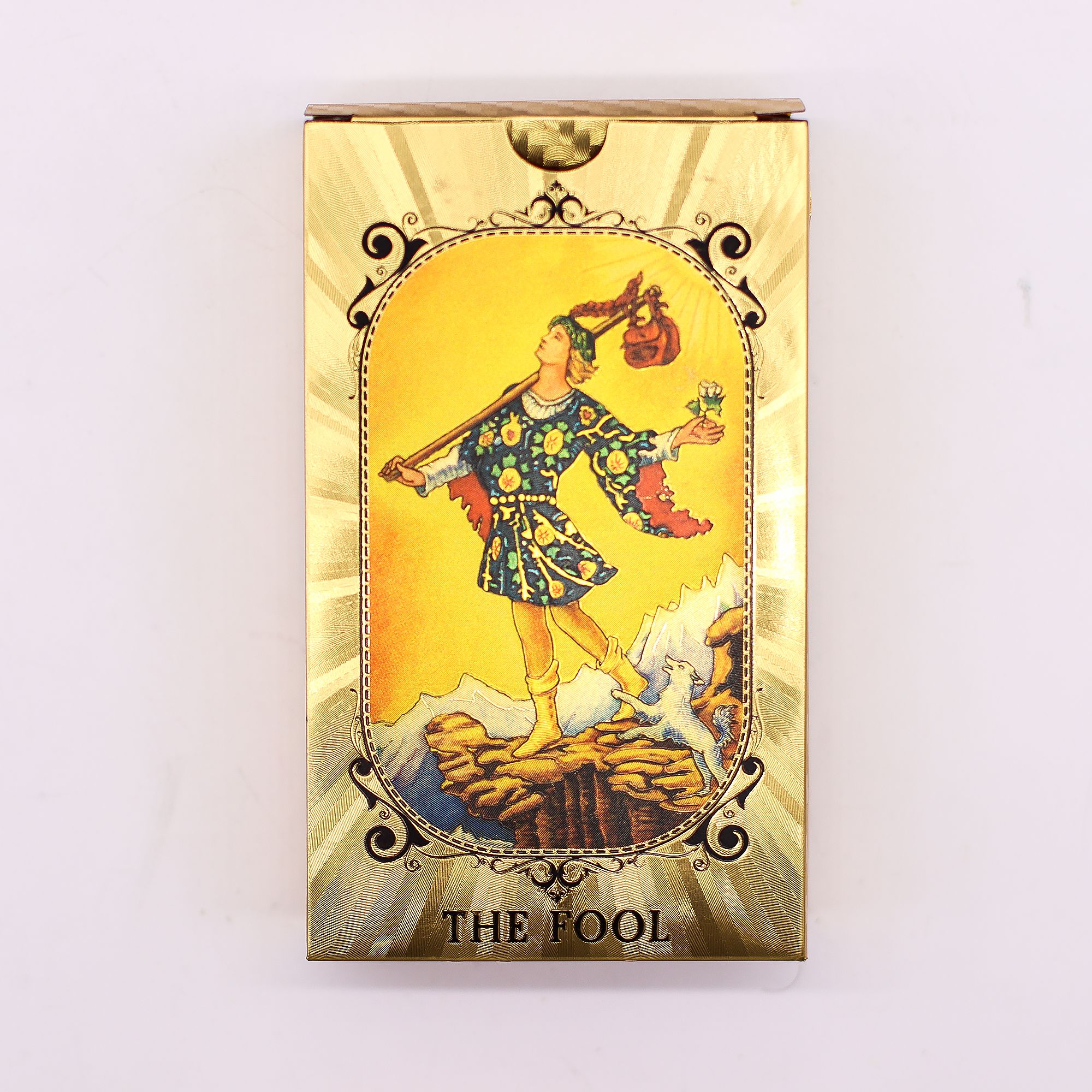 All Seeing Eye Tarot Card Set - 78 Cards - Blue & Gold Foil - PET - Includes Booklet