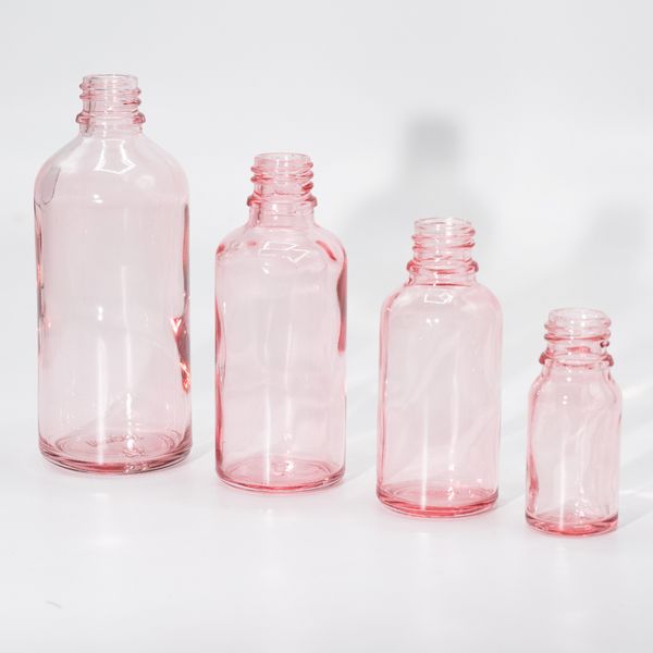 Bouteille Compte-Gouttes en Verre Rose