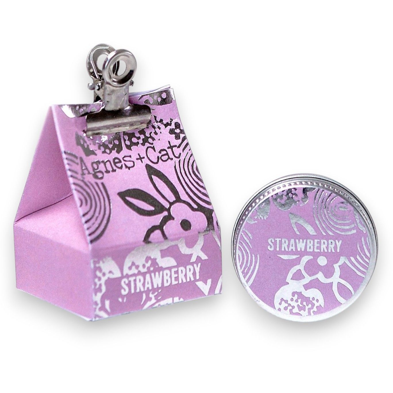 Strawberry Lip Balm - Intense Nourishment, Hydrating, Lightweight, Aluminium Tin