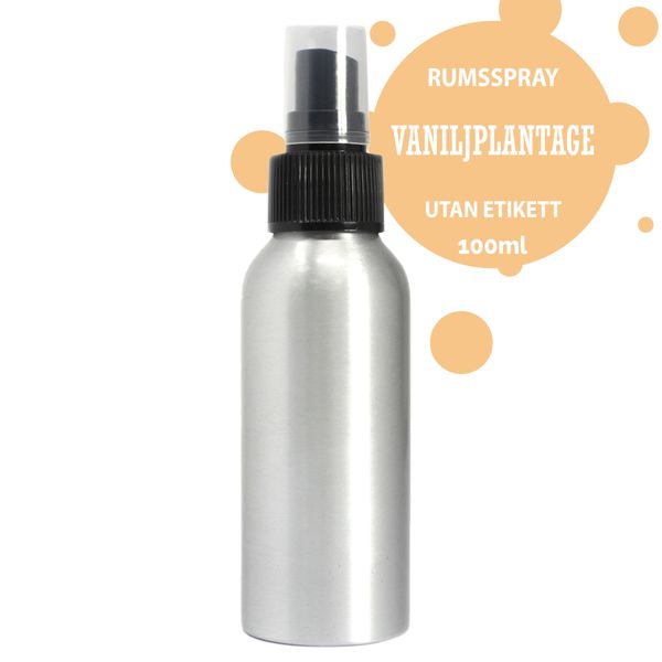 100ml Rumsspray - Vaniljplantage - Utan Etikett