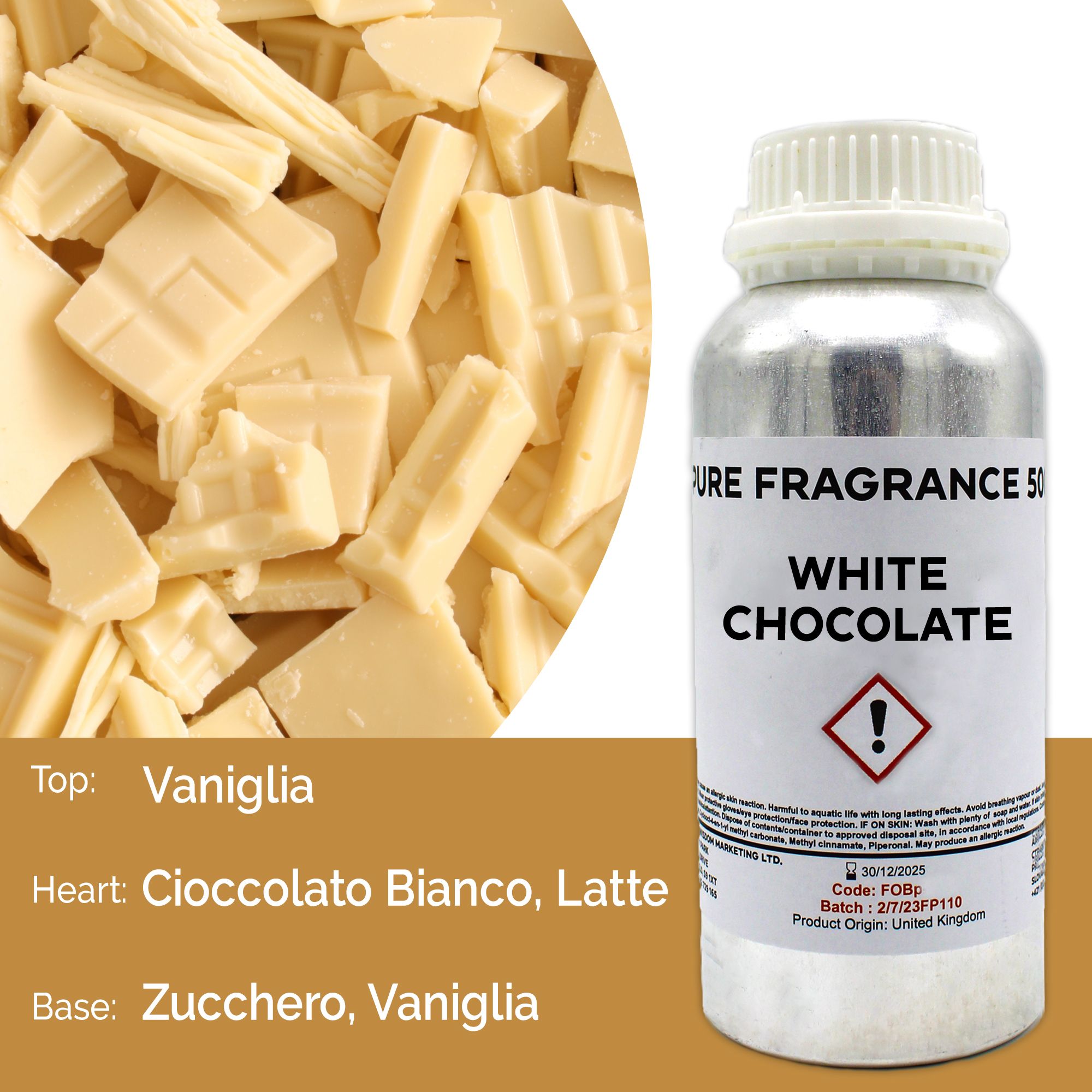 Fragranza Pura 500g - Cioccolato Bianco