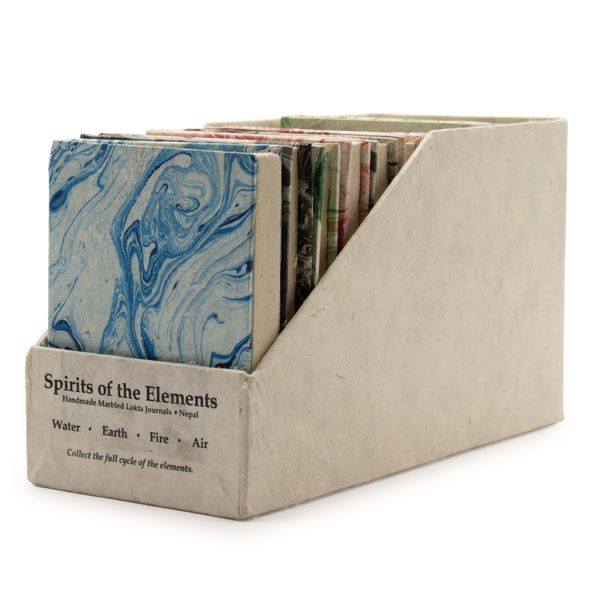 Med Marbled Four Elements Notebooks - 40 pages