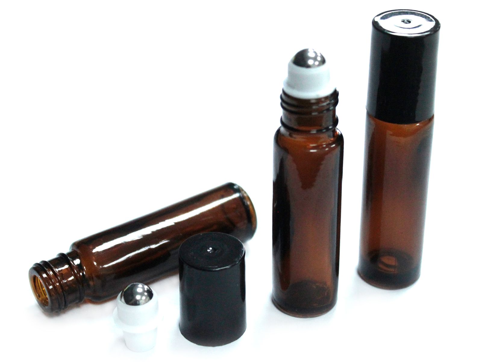 Bottiglia Ambra 10ml e Tappo Roller