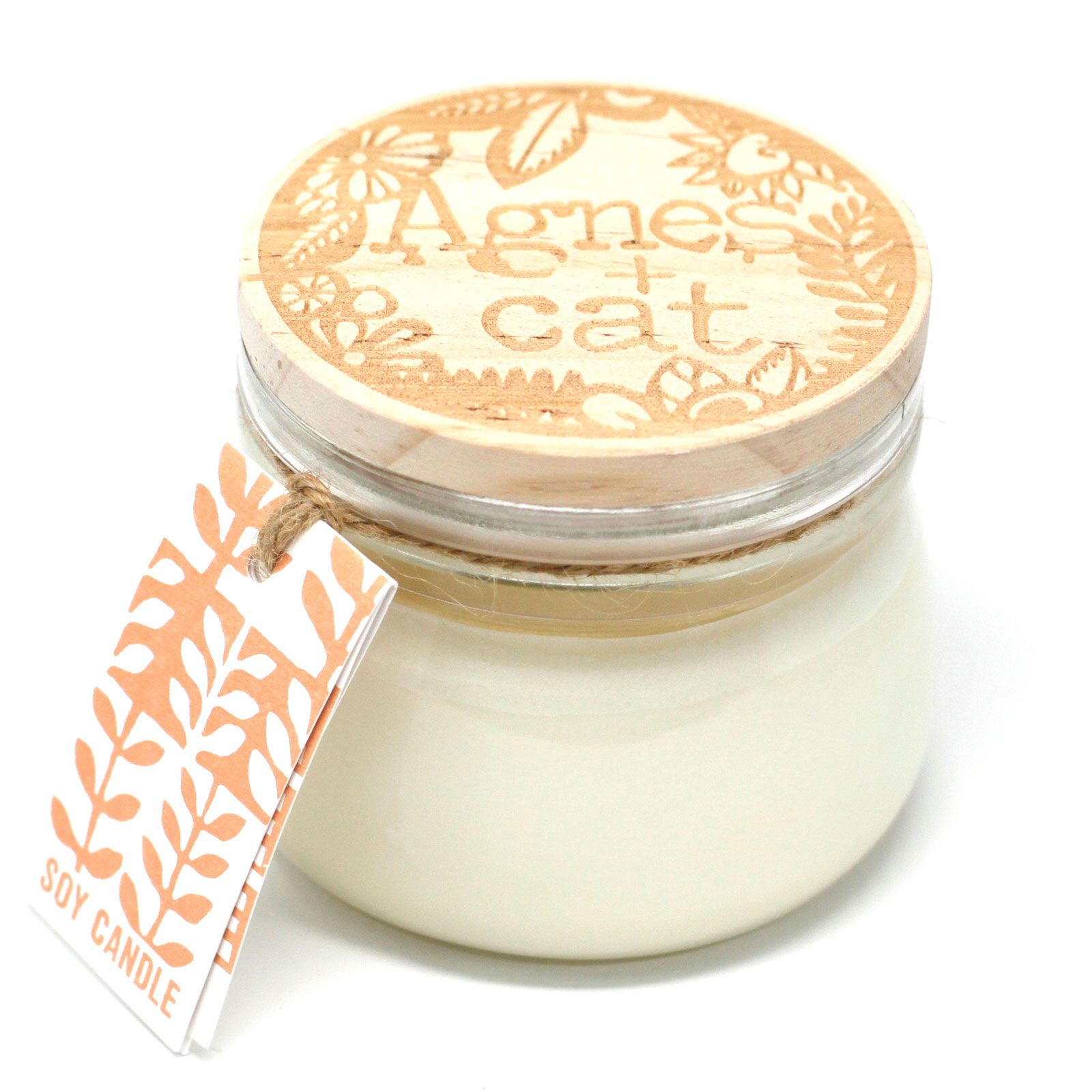 180g Poklon Kutija sa Sojinom Svijećom u Staklenki  - Agrumi