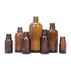 Amber Glass Dropper Bottles