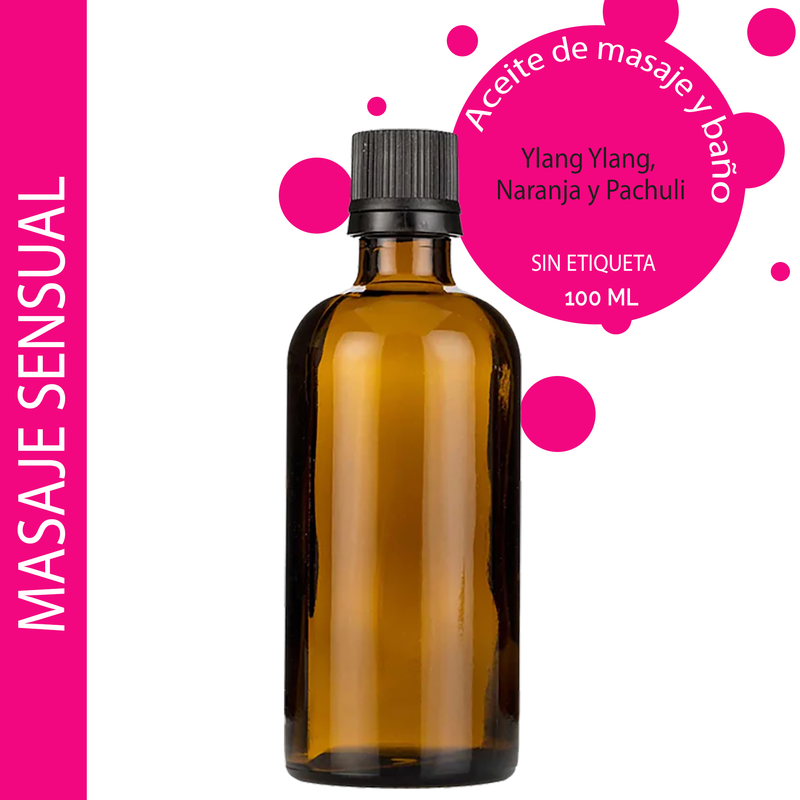 Huile de Bain et de Massage - Sensuelle - 100ml - Marque Blanche