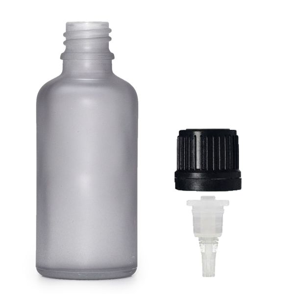 Mat Siva Staklena Bočica s Kapaljkom i Čepom 100ml