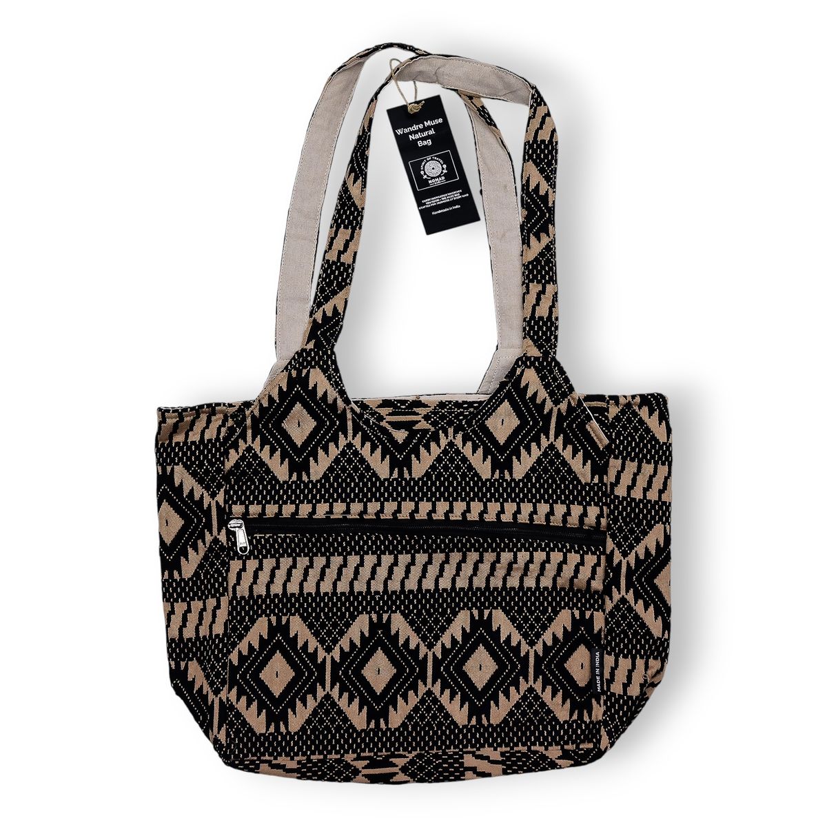 Bolsas Jacquard Naturais – Telar do Deserto – Bolsa Musa Viajante