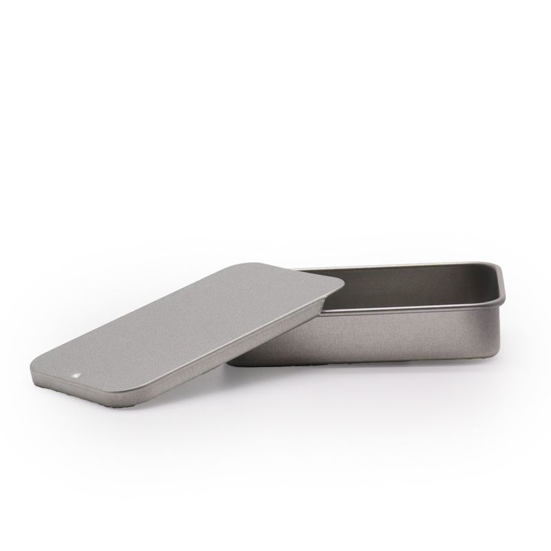 Mini Distributeur en Étain avec Couvercle Coulissant - 15 g (8 x 3,4 x 1,2 cm)