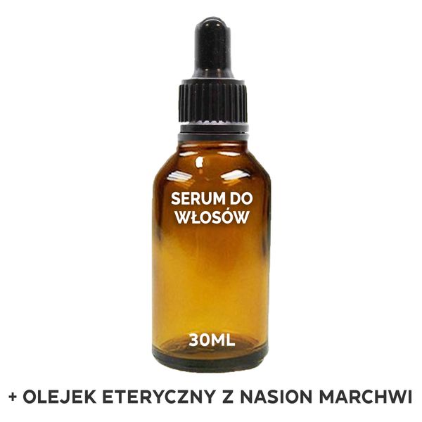 Organiczne Serum do Włosów 30 ml - Nasiona Machwi - BEZ ETYKIETY