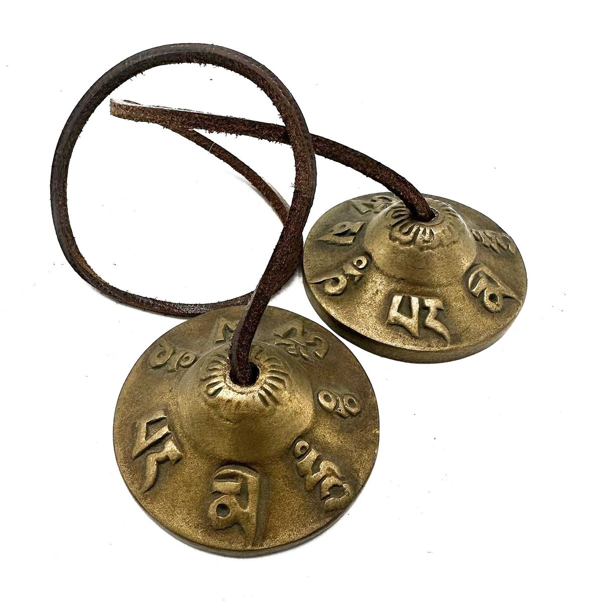 Tingsha tibetana - Símbolos da sorte - aprox. 6 cm
