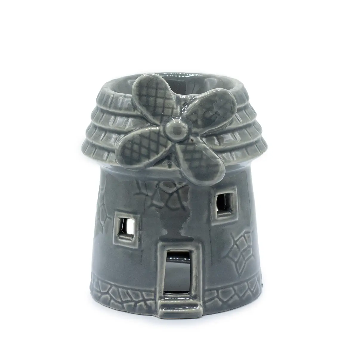 Windmill Oil Burner - Grey — Incense Burners · GlowDuty apothecary