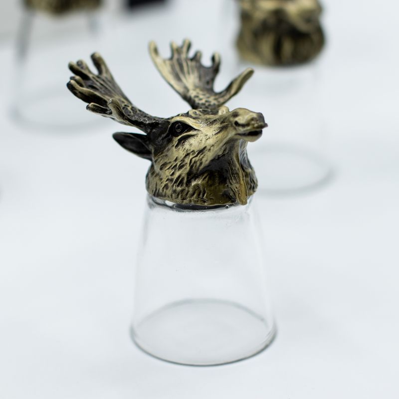 Gift Set of 12 Bottom Up Shot Glasses (25ml) - Forest & Mystical Creatures