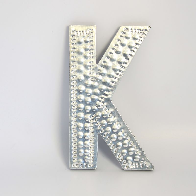 Petites Lettres en aluminium - K