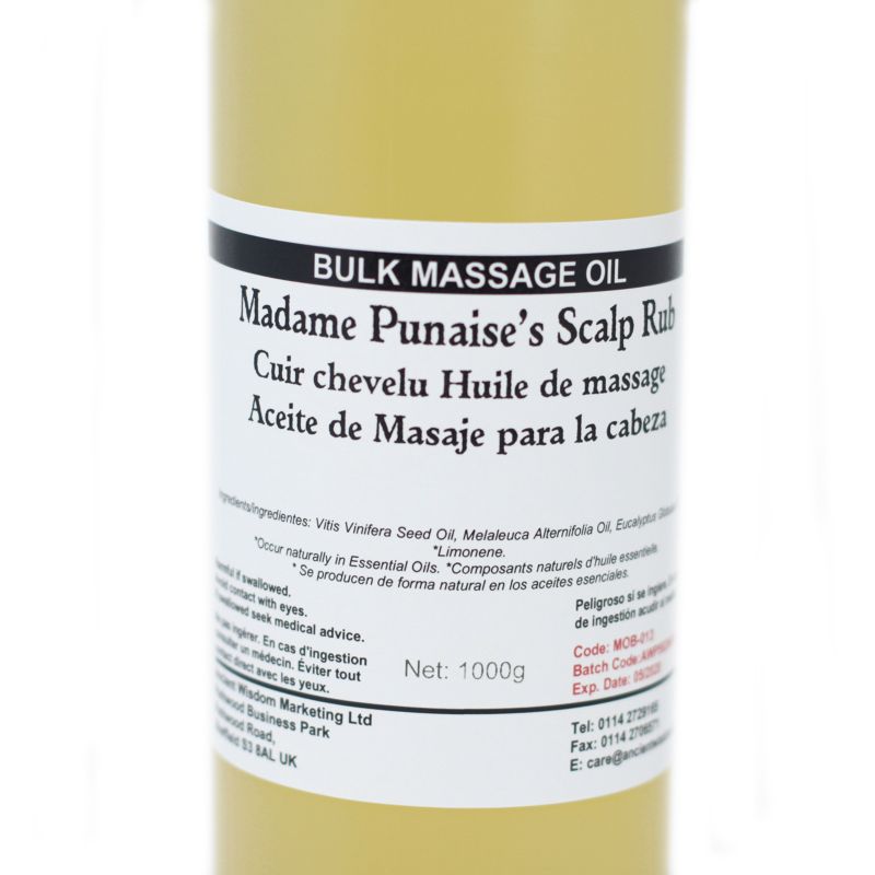 Huile de bain et de Massage - Cuir Chevelu 1L
