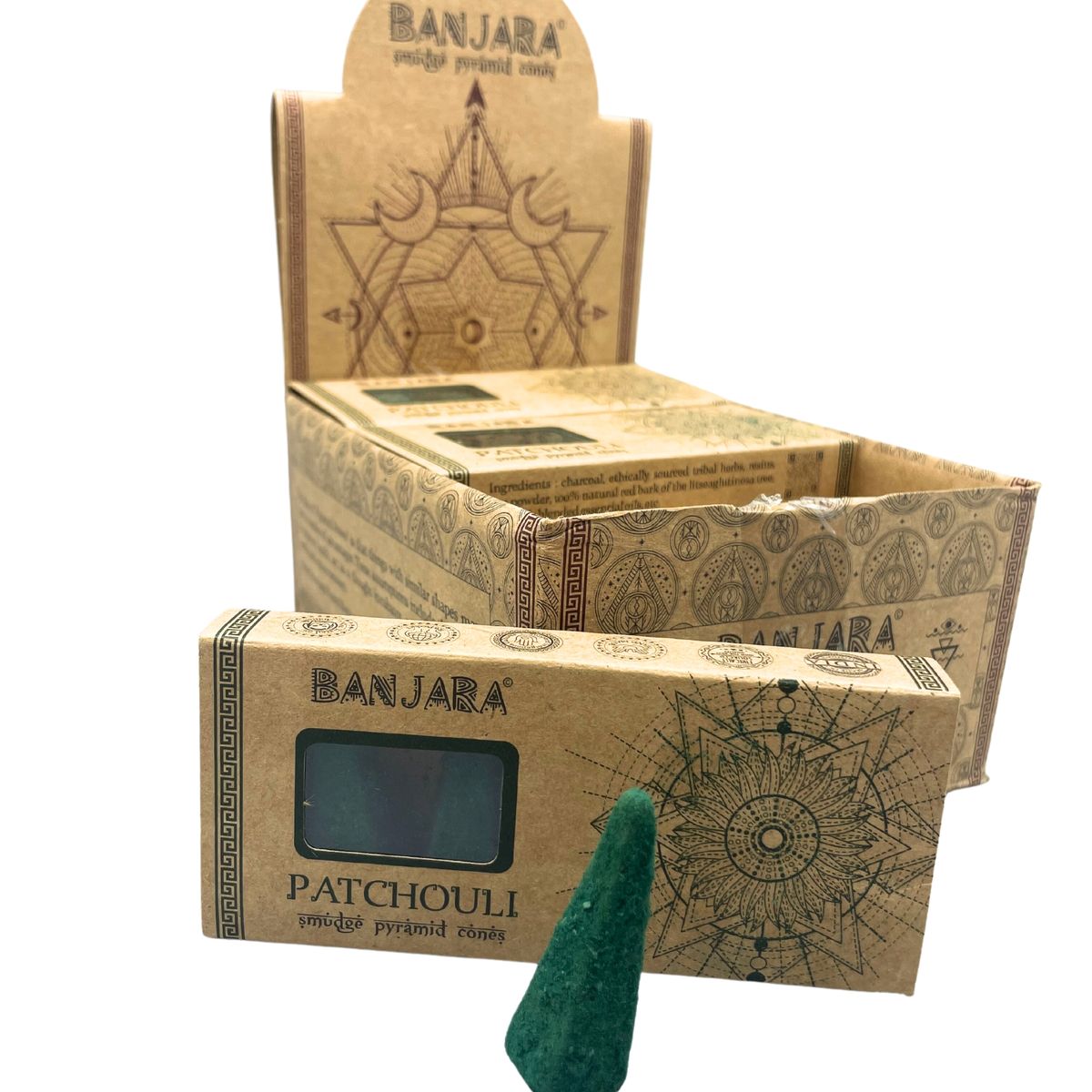 Conos piramidais Banjara Smudge - Patchouli