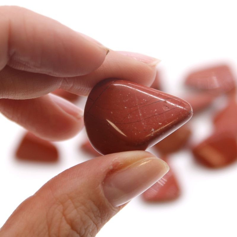 M Tumble Stones - Jasper - Red