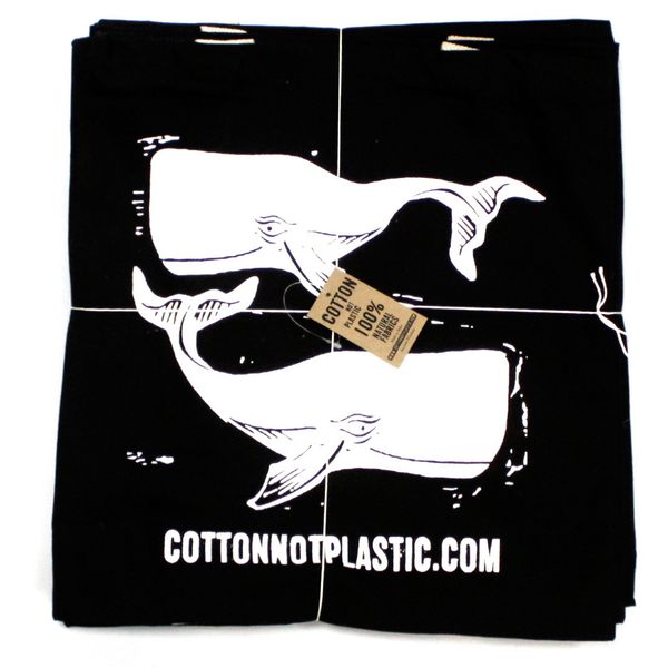 Gd Sacs Coton Naturel 227g 38x42cm - Baleines Blanches