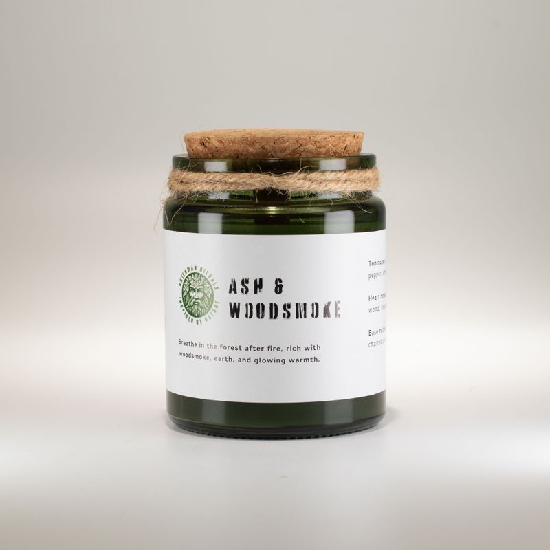 Woodwick Soy Candle - Ash & Woodsmoke