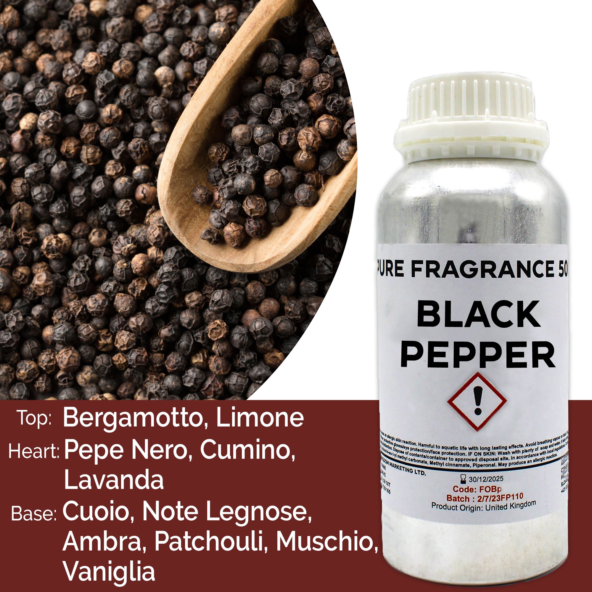 Fragranza Pura 500g - Pepe Nero