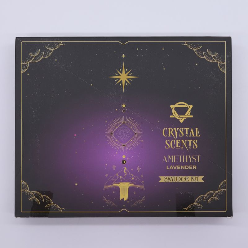 Encens & Cristaux Améthyste - Coffret Lavande