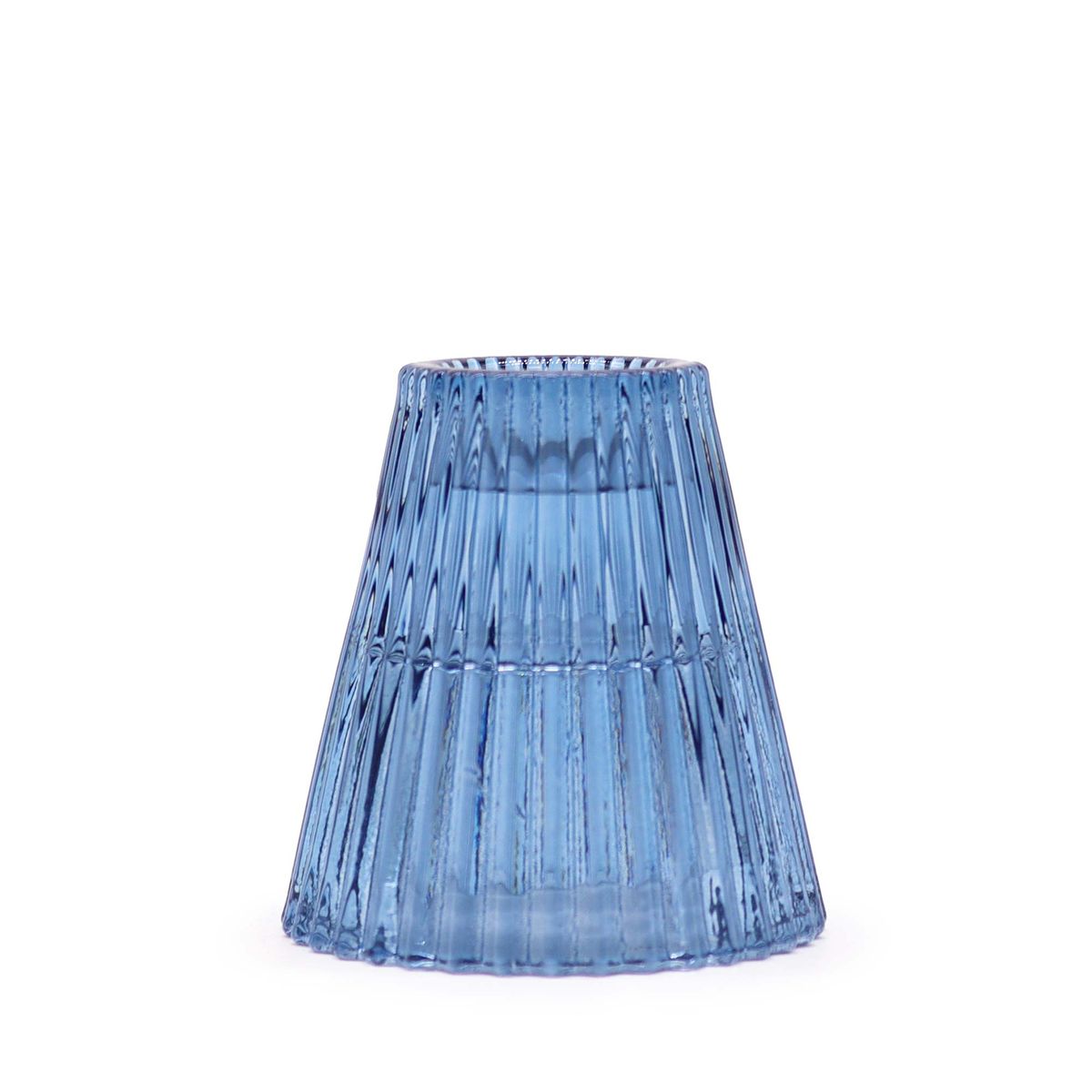 Castiçal reversível para jantar / vela de chá - Azul real