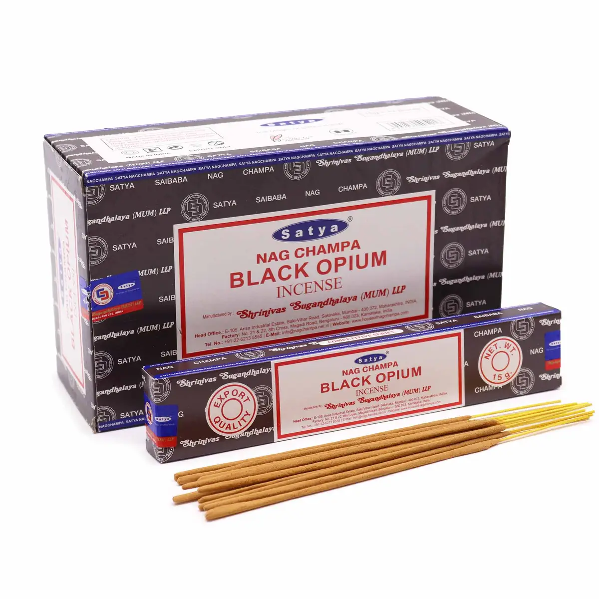 Satya Incense Sticks 15g - Black Opium — Incense · GlowDuty apothecary