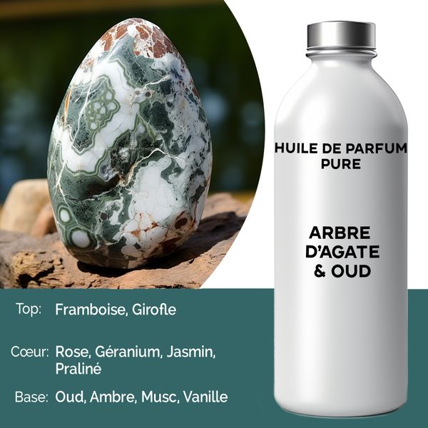 Huile de Parfum Pure 500ml - Agate d'Arbre & Oud