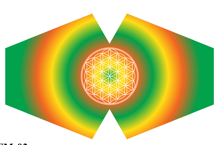 Reusable Fashion Face Covering - Flower of Life (Adult)