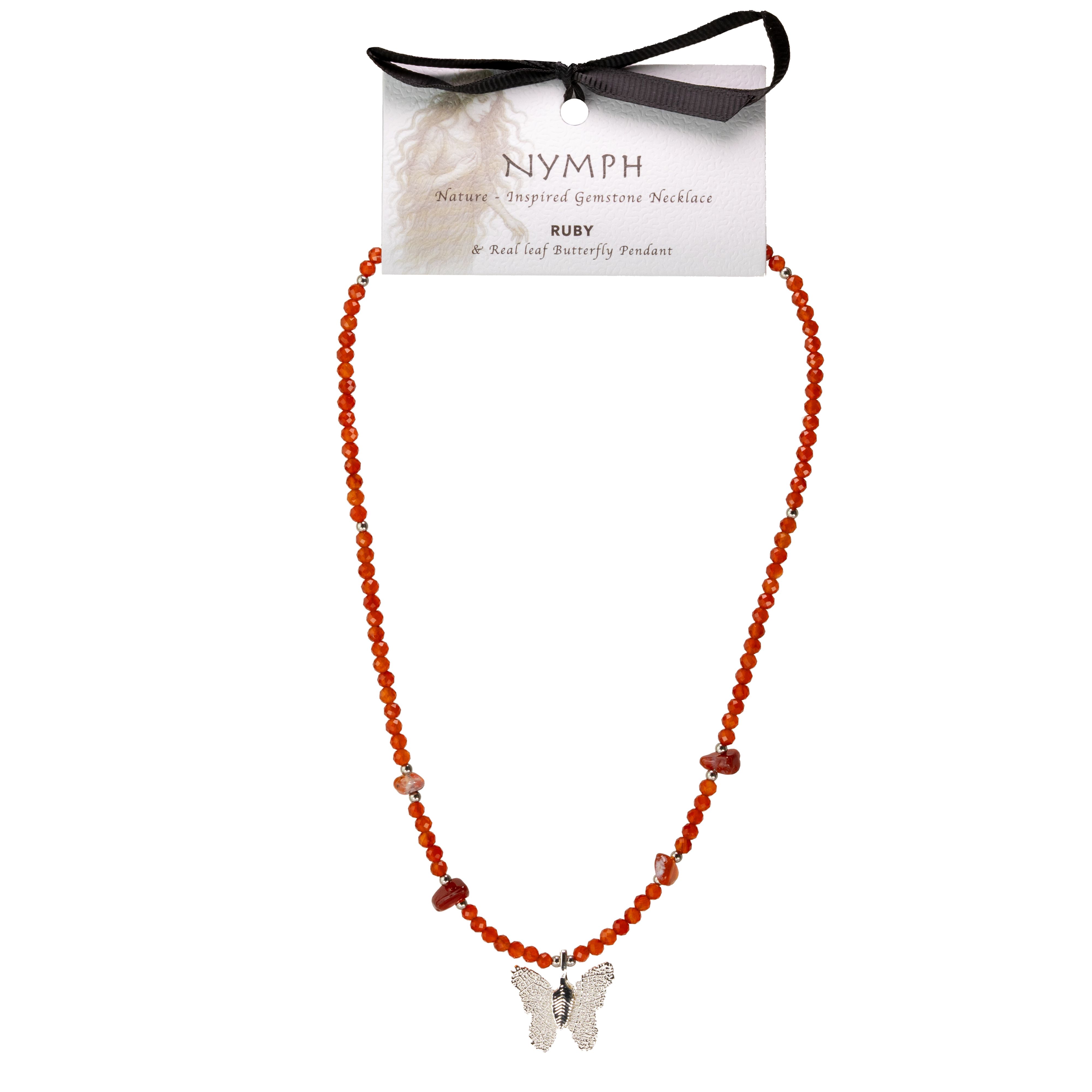 Nymph Spirit Gemstone Necklace Set - Blood Moon