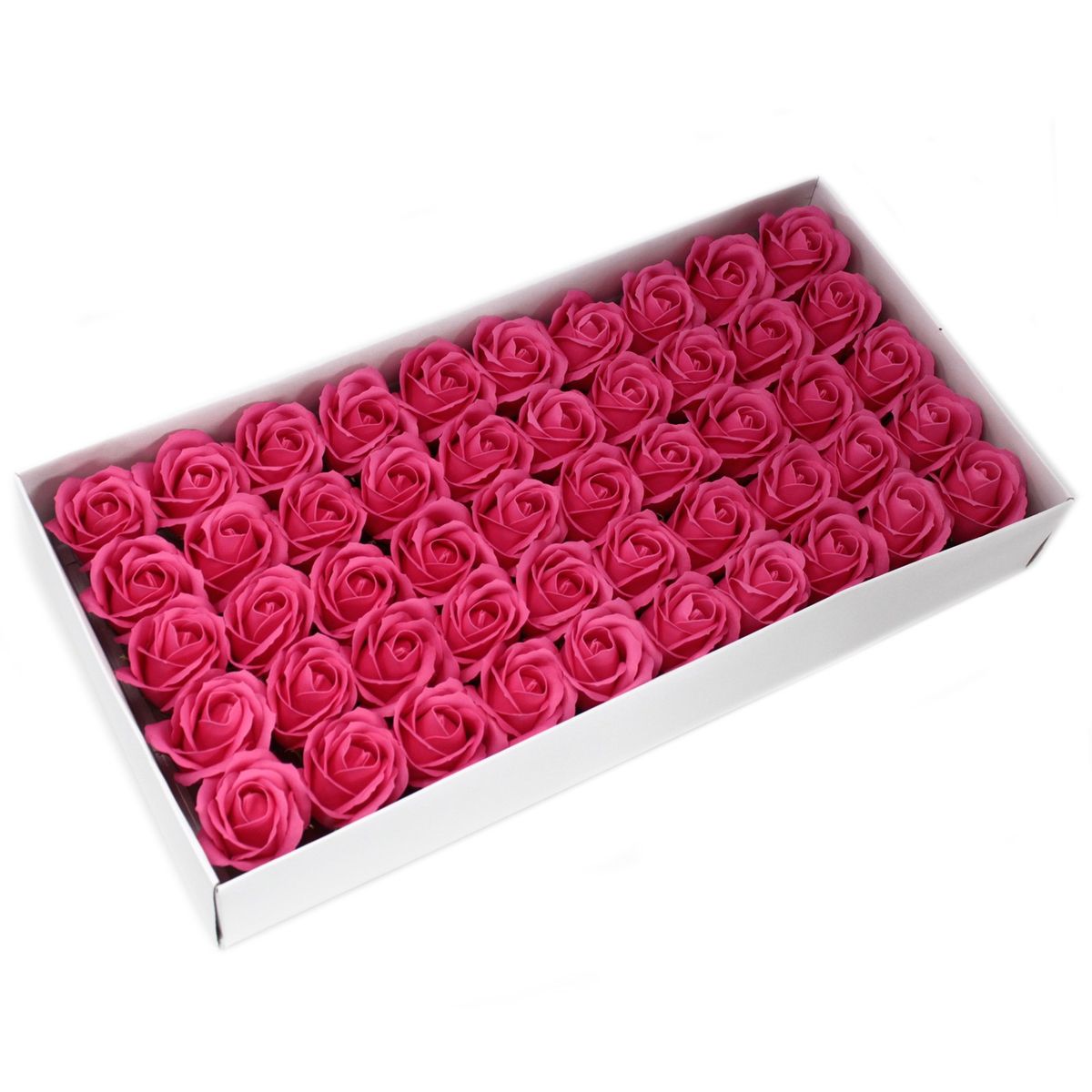 Flor decorativa para trabalhos manuais, tamanho médio - rosa