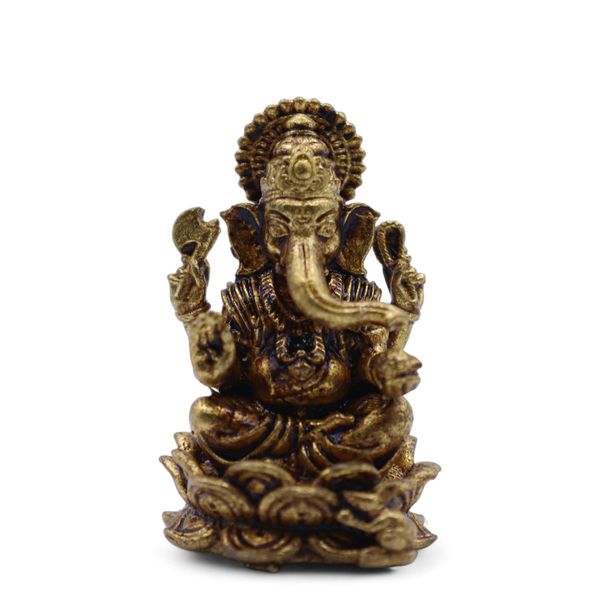 Brass Miniature Gods - Ganesha (12gms)  - 30mm