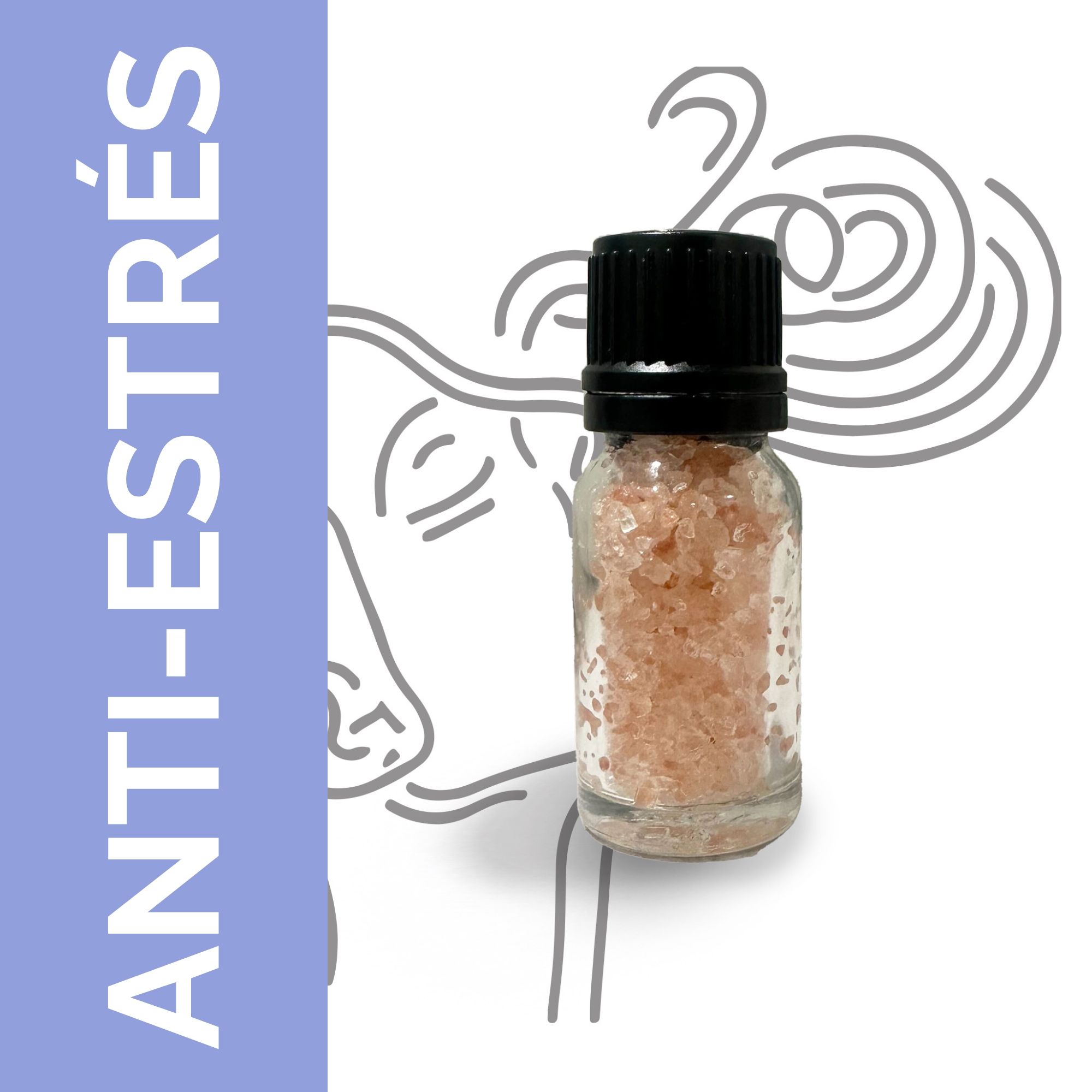 Sal aromatica de aromaterapia- Antiestrés - Sin etiqueta