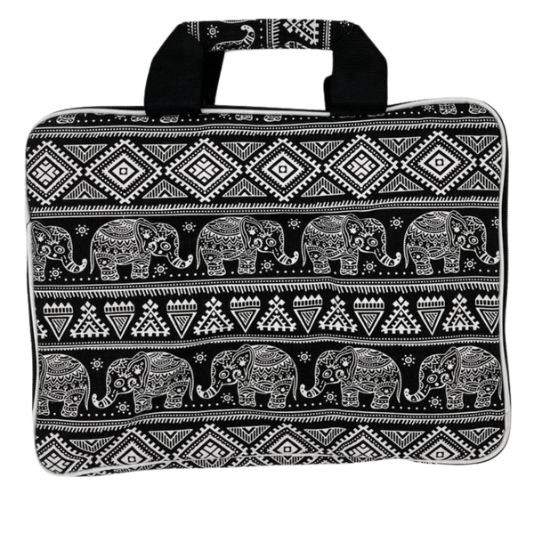 Bolsa Acolchoada para Portátil (Motivo Elefantes) – 33x24x3cm