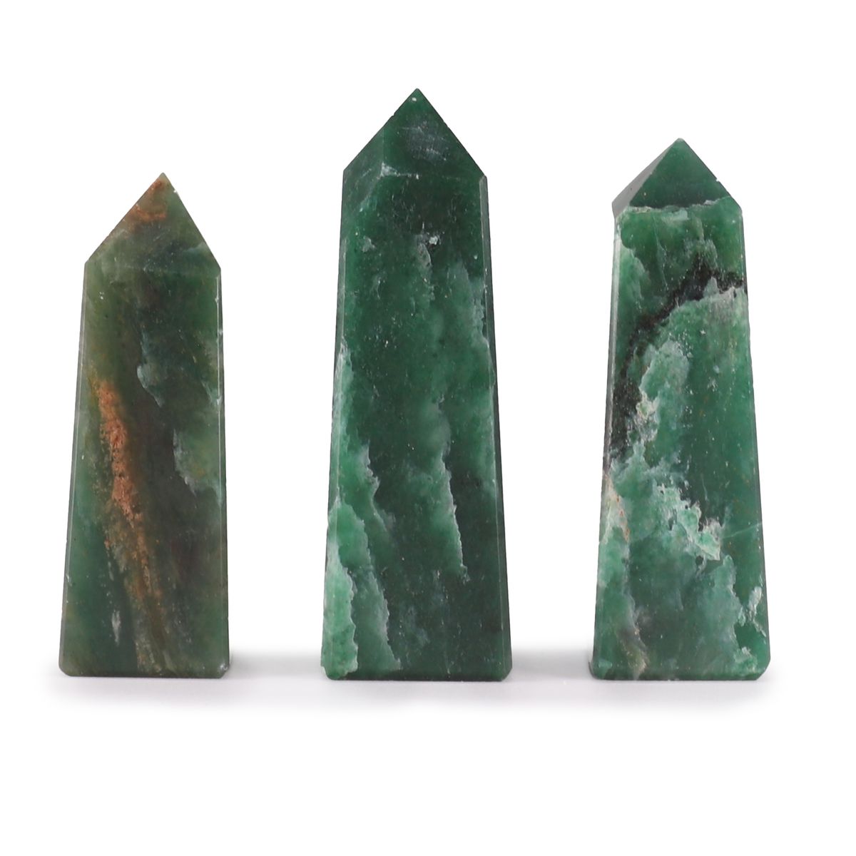 Pontas de obelisco de pedras preciosas com aprox. 5 cm - Jade da Índia