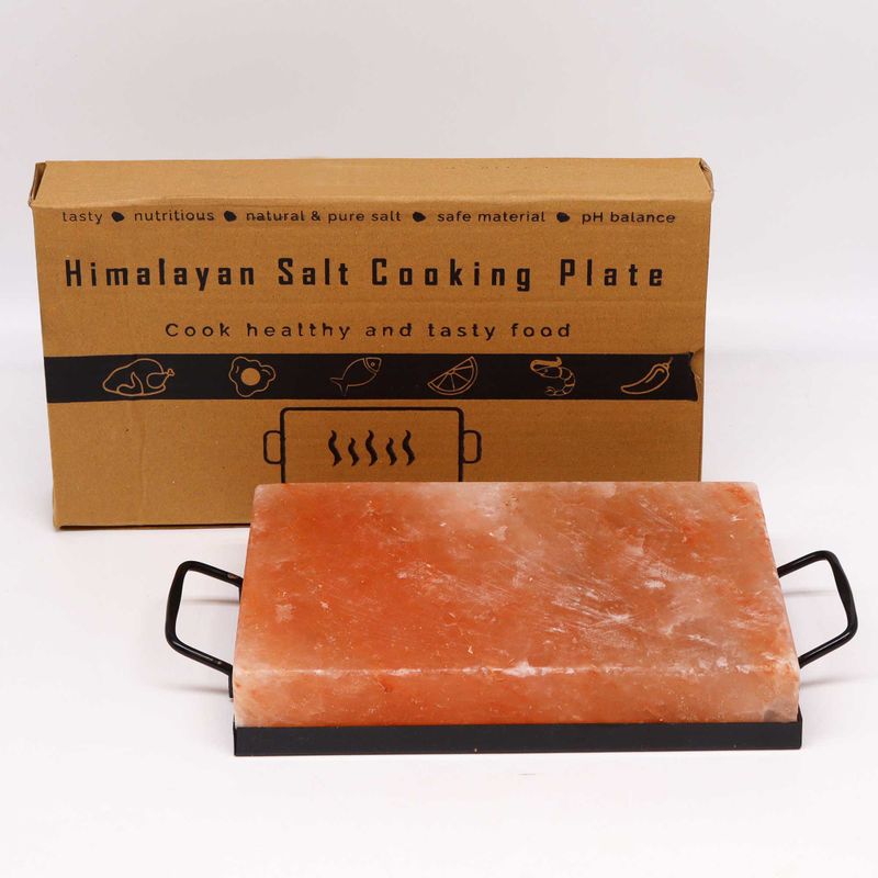 Plaque de Cuisson Barbecue en Sel de l'Himalaya - 30x20x5cm