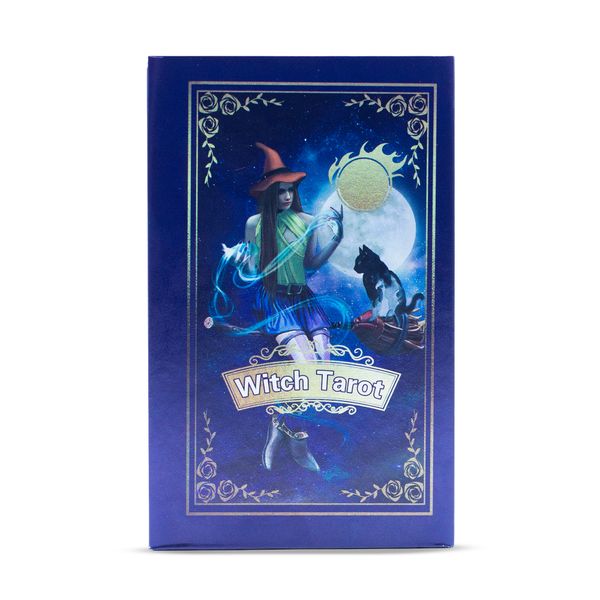 Комплект карти таро с лилаво фолио - Witch Tarot - с книжка