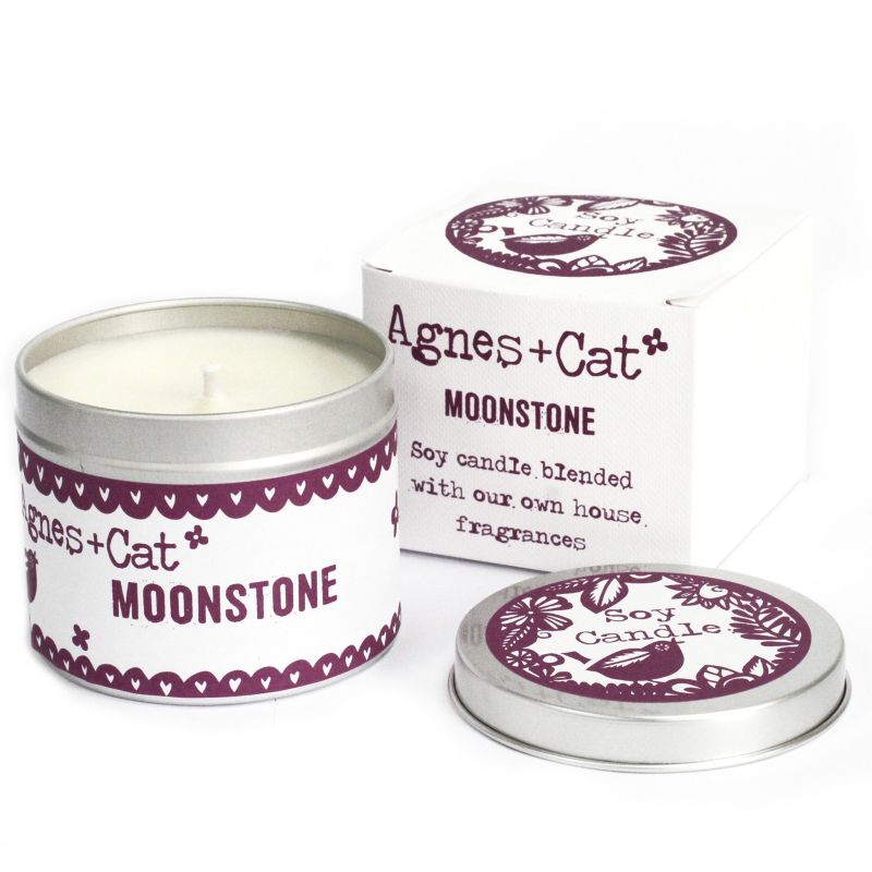 Coffret Cadeau Bougies en Cire de Soja de 200 gr  - Pierre de lune
