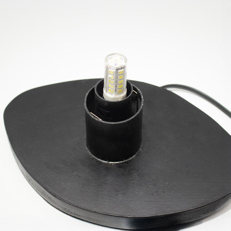 Лампа на Круглій Підставці - Усміхнений Будда - Лавандова з Кракелюром