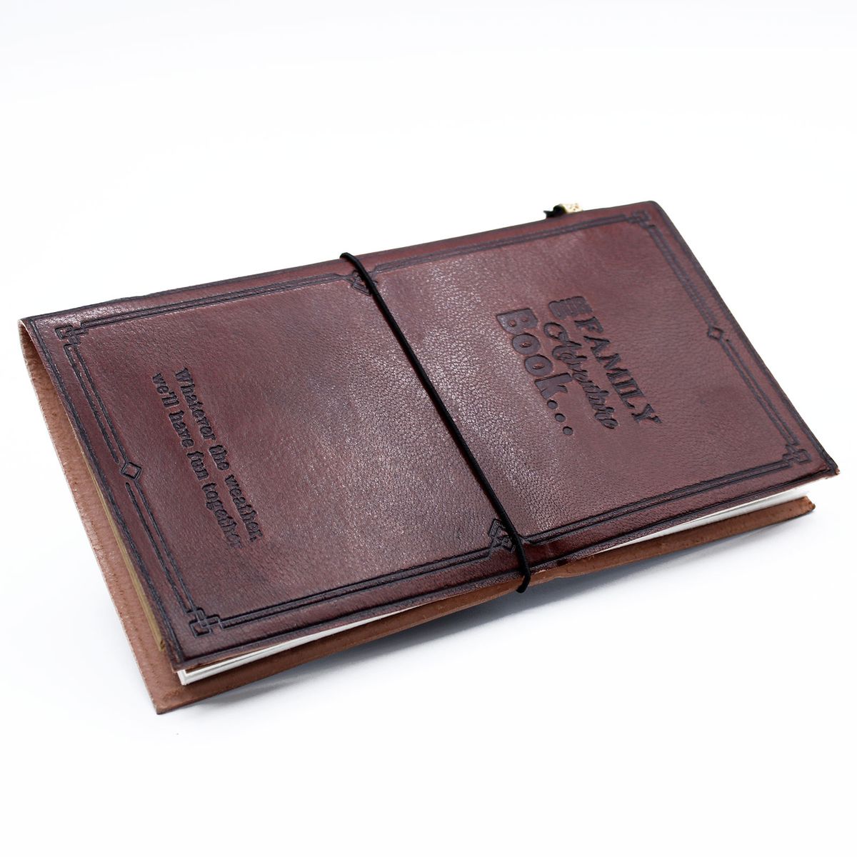Diário em Couro - Our Family Adventure Book - Castanho (80 páginas)