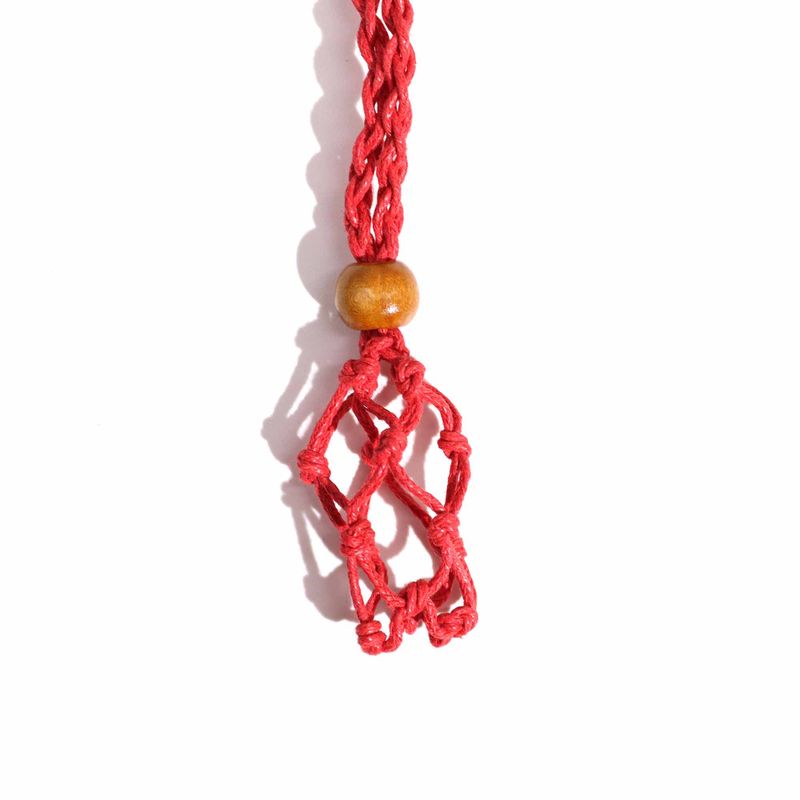 Collier à cordon pour pierre précieuse 45 cm/18 pouces - Rouge