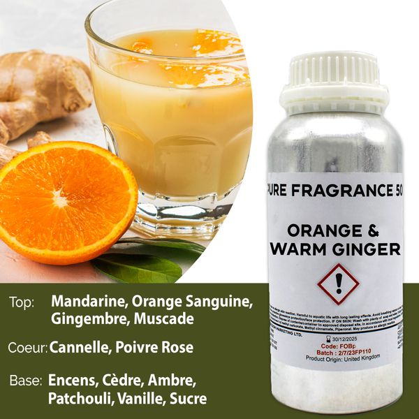 Huile de Parfum Pure Orange & Gingembre Chaud - 500ml