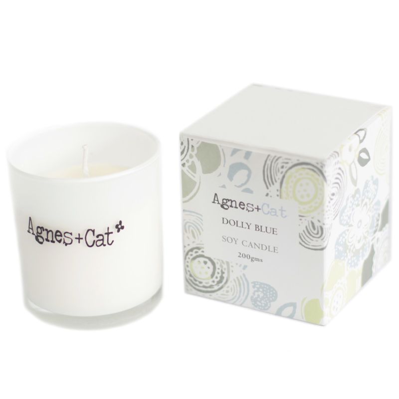 200g Sojawas Geurkaars in Geschenkdoos - Dolly Blue