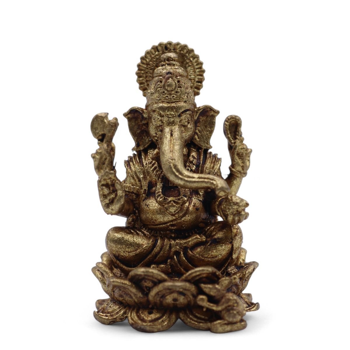 Deuses em miniatura de latão - Ganesha (22 g)  - 37 mm