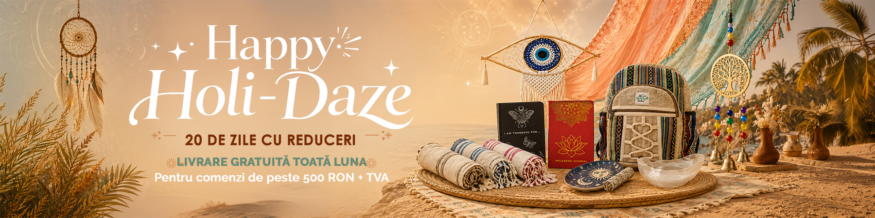 Happy Holi daze Banner templateRO