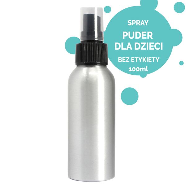 Spray Zapachowy 100 ml - Puder dla Dzieci - BEZ ETYKIETY