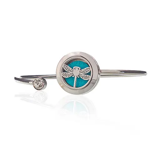 Aromatherapy Jewellery Crystal Bracelet - Dragonfly - 20mm — Crystals · GlowDuty apothecary